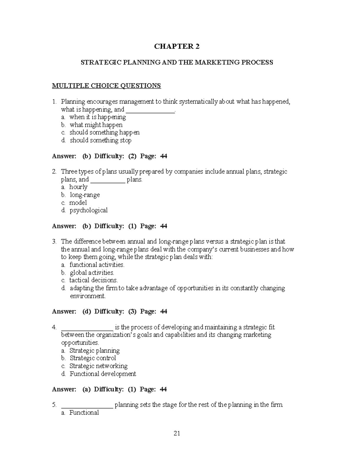 Strategy-Designer Exam Papers