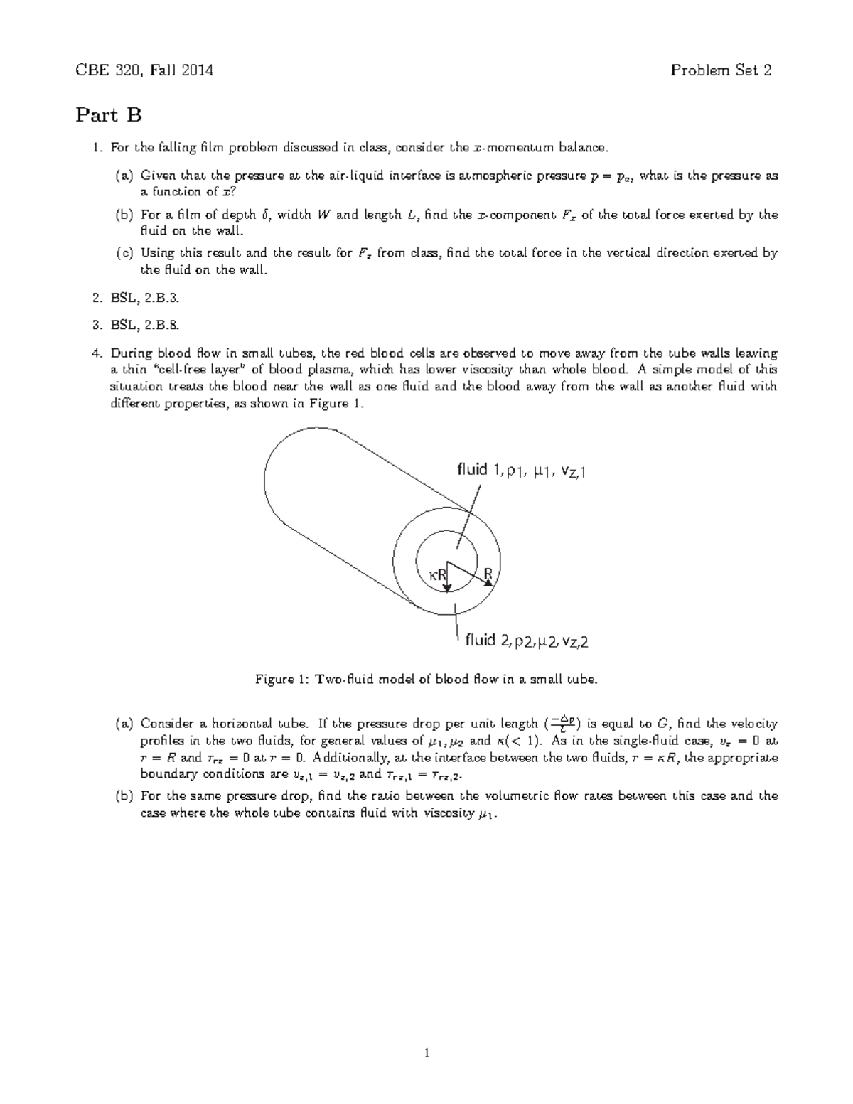 Hw2b-revised - CBE 320, Fall 2014 Problem Set 2 Part B For The Falling ...