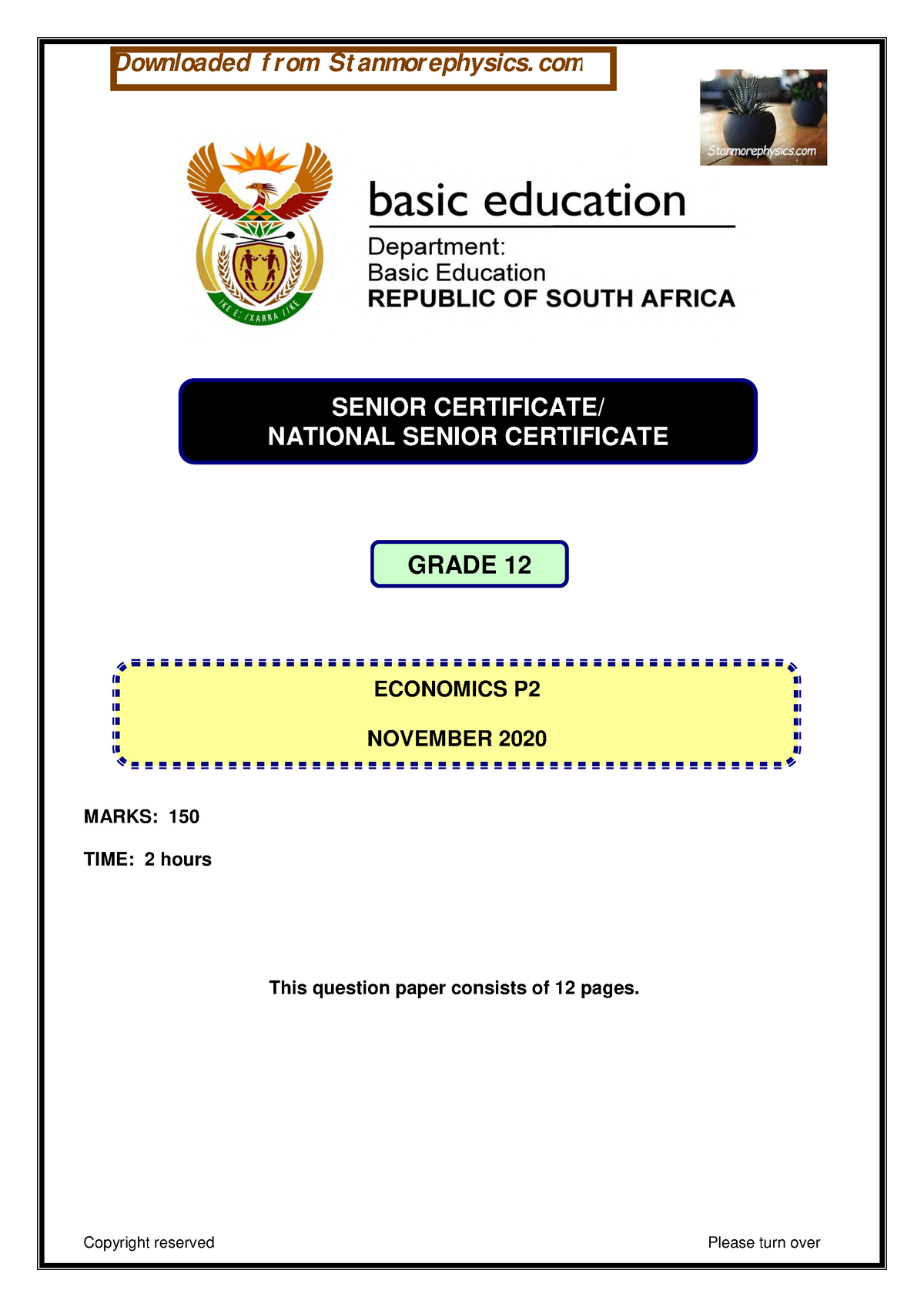 economics case study term 3 grade 12 memo