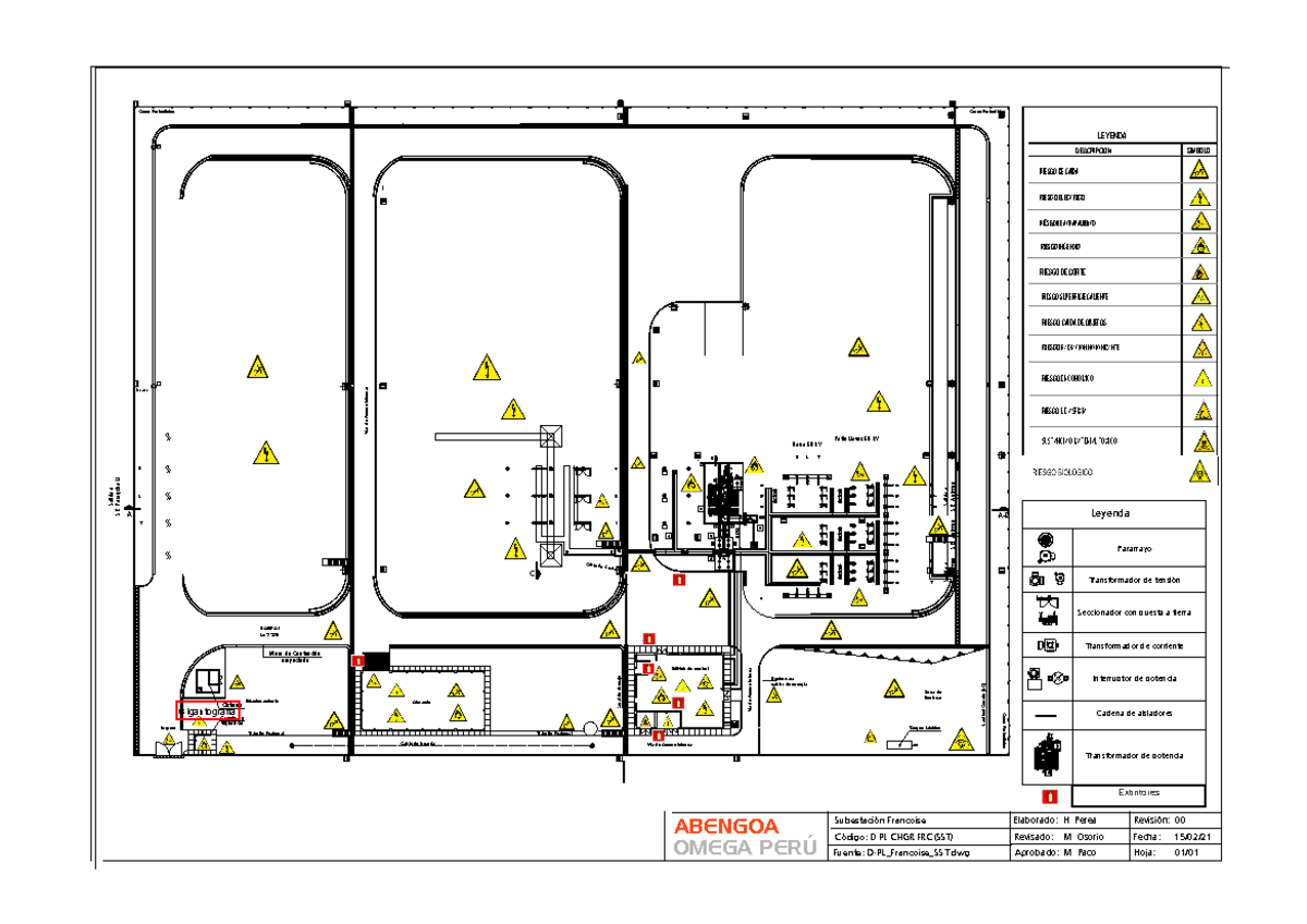 Mapas de riesgo - SE Francoise - extintores - T S R R S T R S T R S T T ...