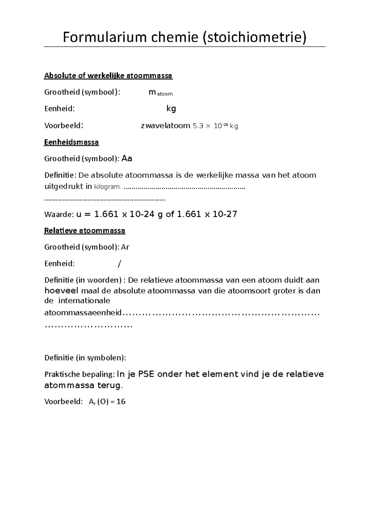 Formularium chemie - 4 BW - 2019-2020 - Formularium chemie ...