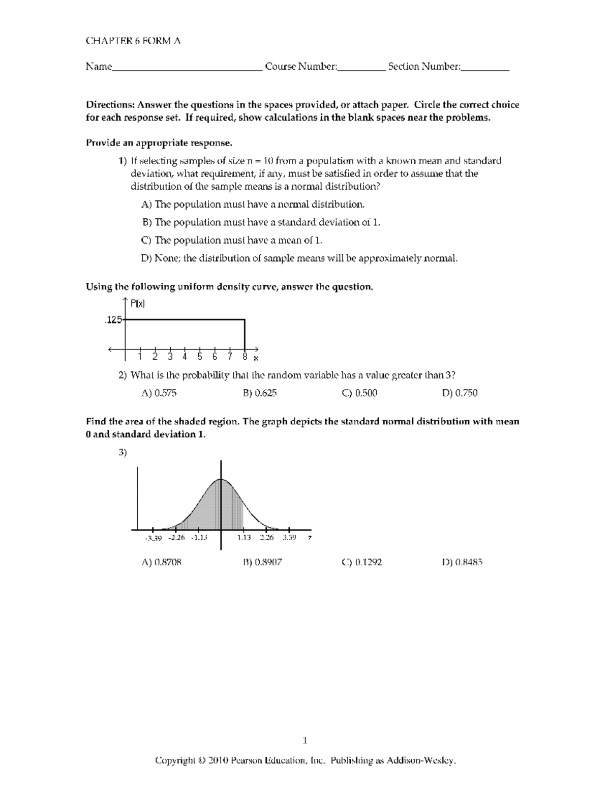 Review chap6 continuous rv - Physics - Studocu