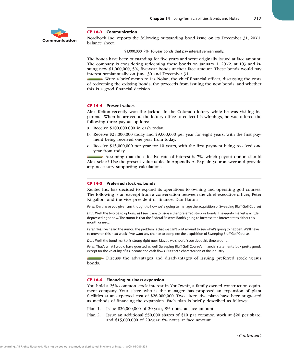 Zlib - Chapter 14 Long-Term Liabilities: Bonds And Notes 717 CP 14-3 ...