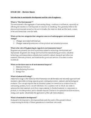 ENGR 202 - Midterm Review - ENRG 202 Chapter 1, 2 12 (Midterm Review ...
