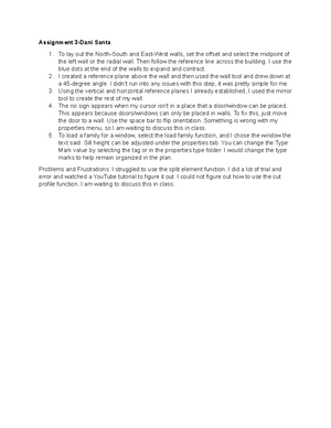 Assigment 15 - Two part assignment. First part is to answer the ...