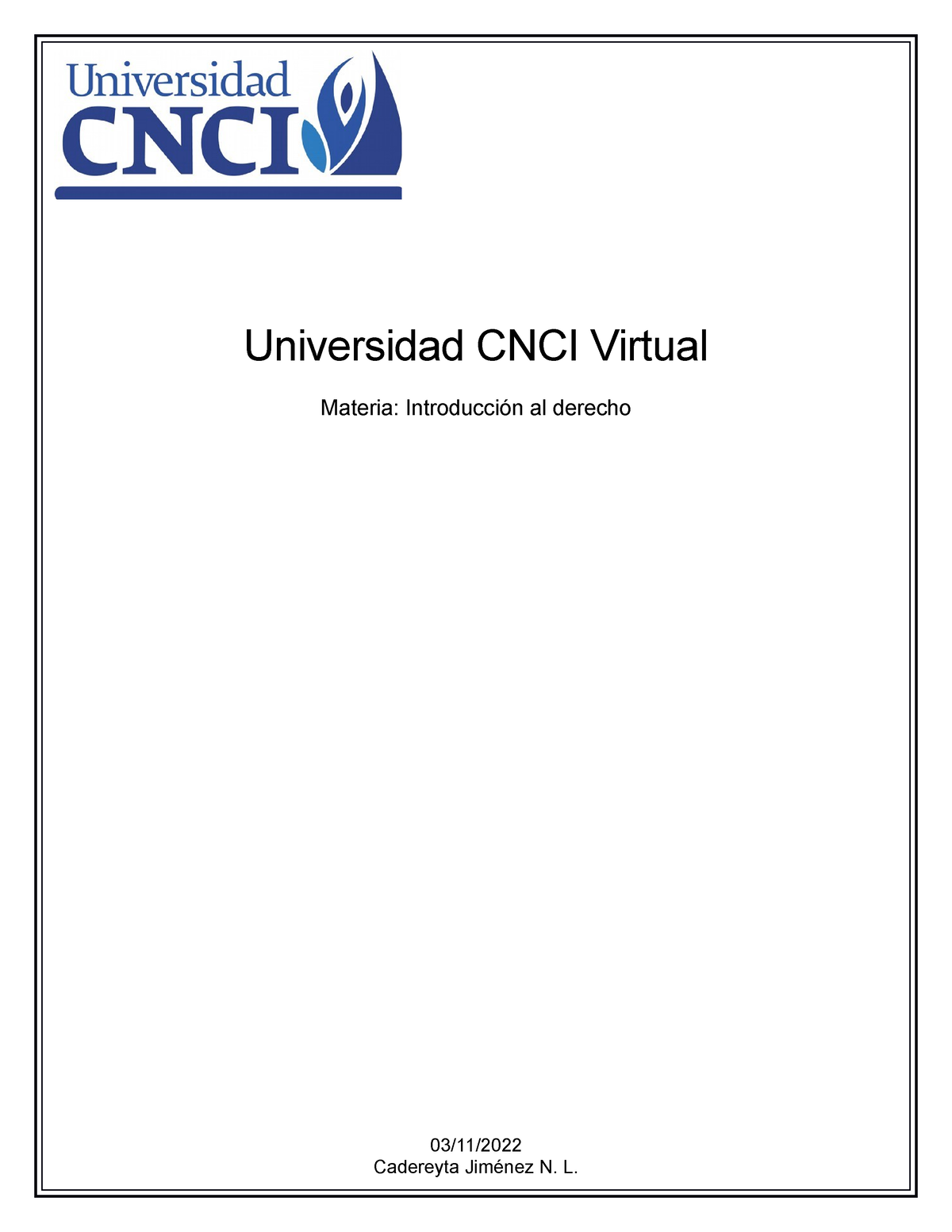 Actividad 1 - ........................ - Universidad CNCI Virtual ...