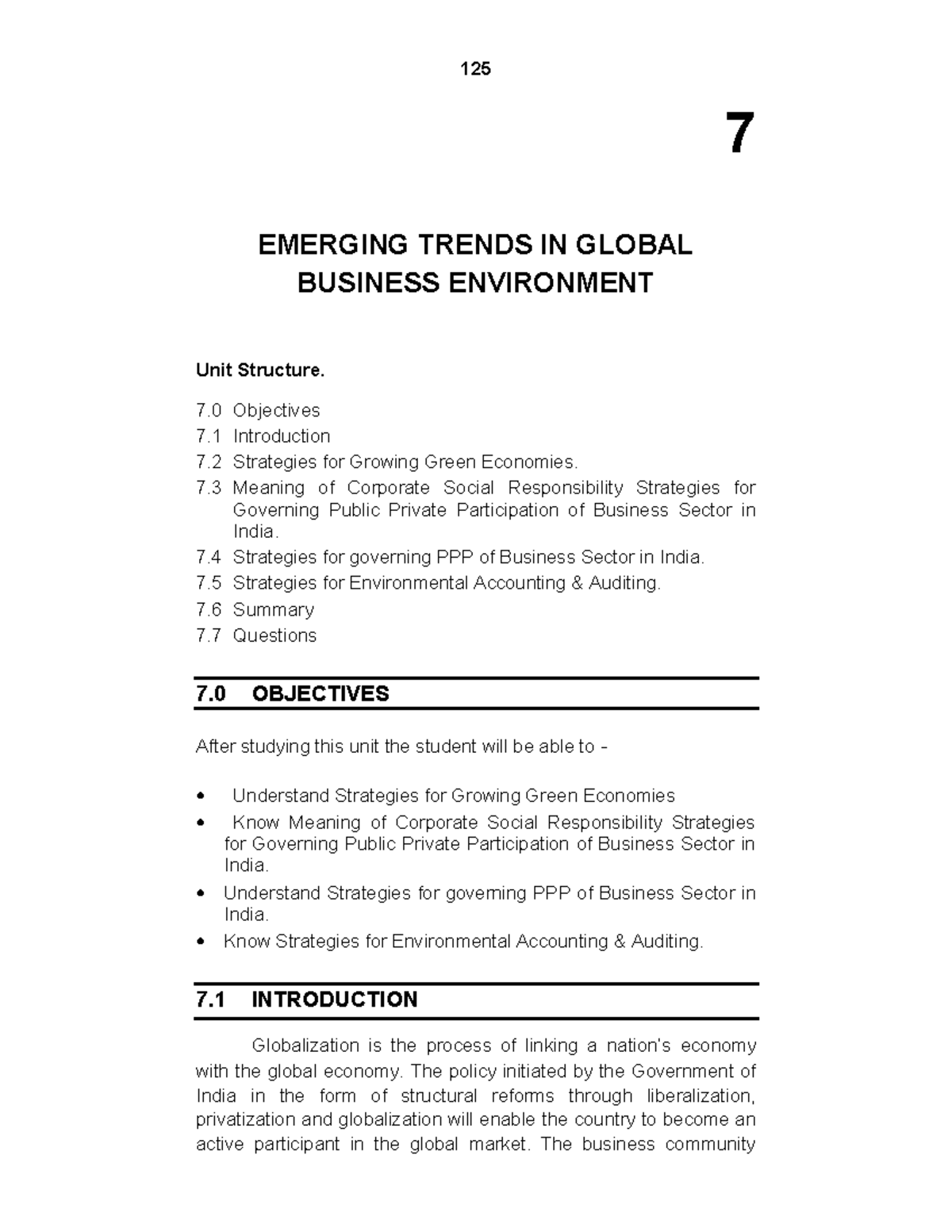 Strategic-Management Chapter 7 - 7 EMERGING TRENDS IN GLOBAL BUSINESS ...