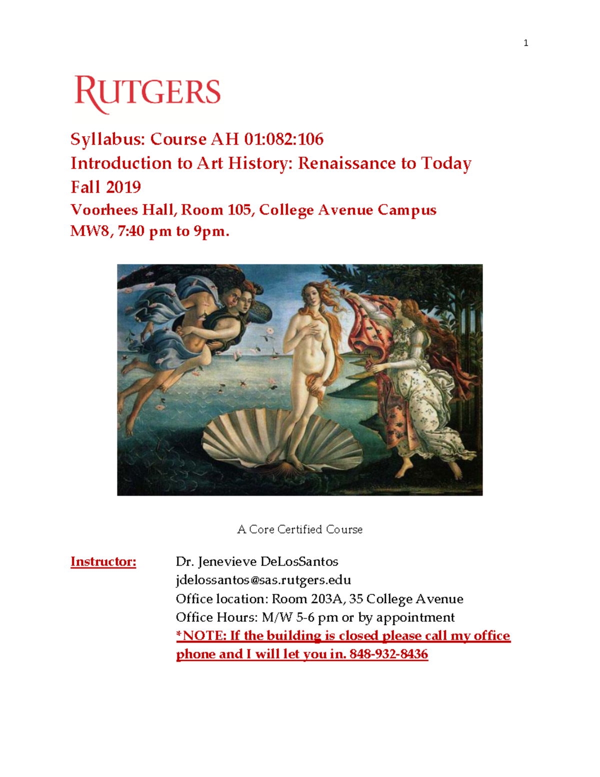 Art History Very Important Lecture Notes 1 Syllabus Course Ah 01 Art History Very Important Lecture Notes 1 Syllabus Course Ah 01