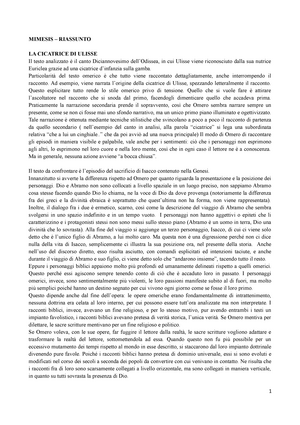 Odissea- Ulisse approfondimento, Appunti di Letteratura Italiana