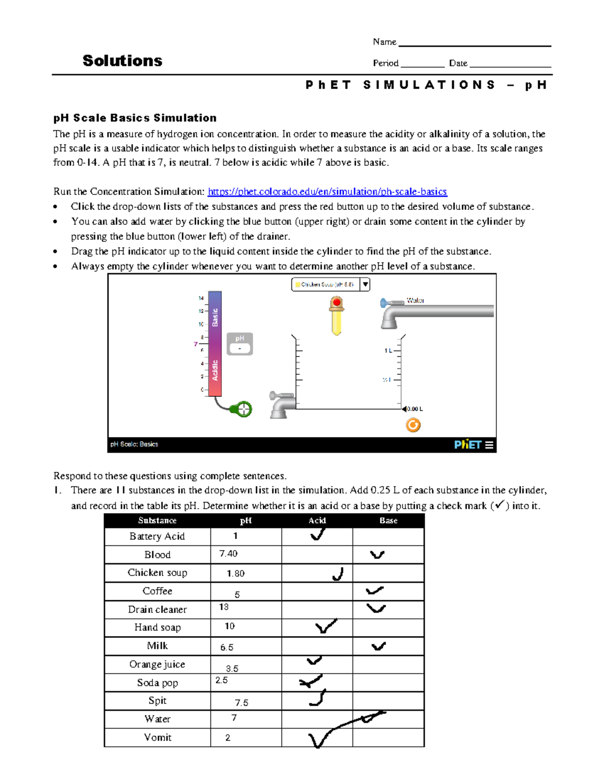 Kami Export - Simulation p H - Name 9 • Solutions Period Date P h E T S ...