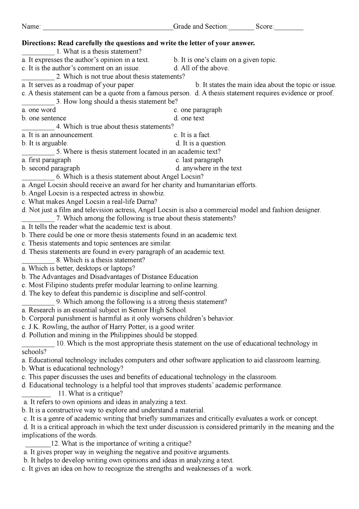 Eapp Summative Test Rd Q Assessment Of Learning Studocu Hot Sex Picture