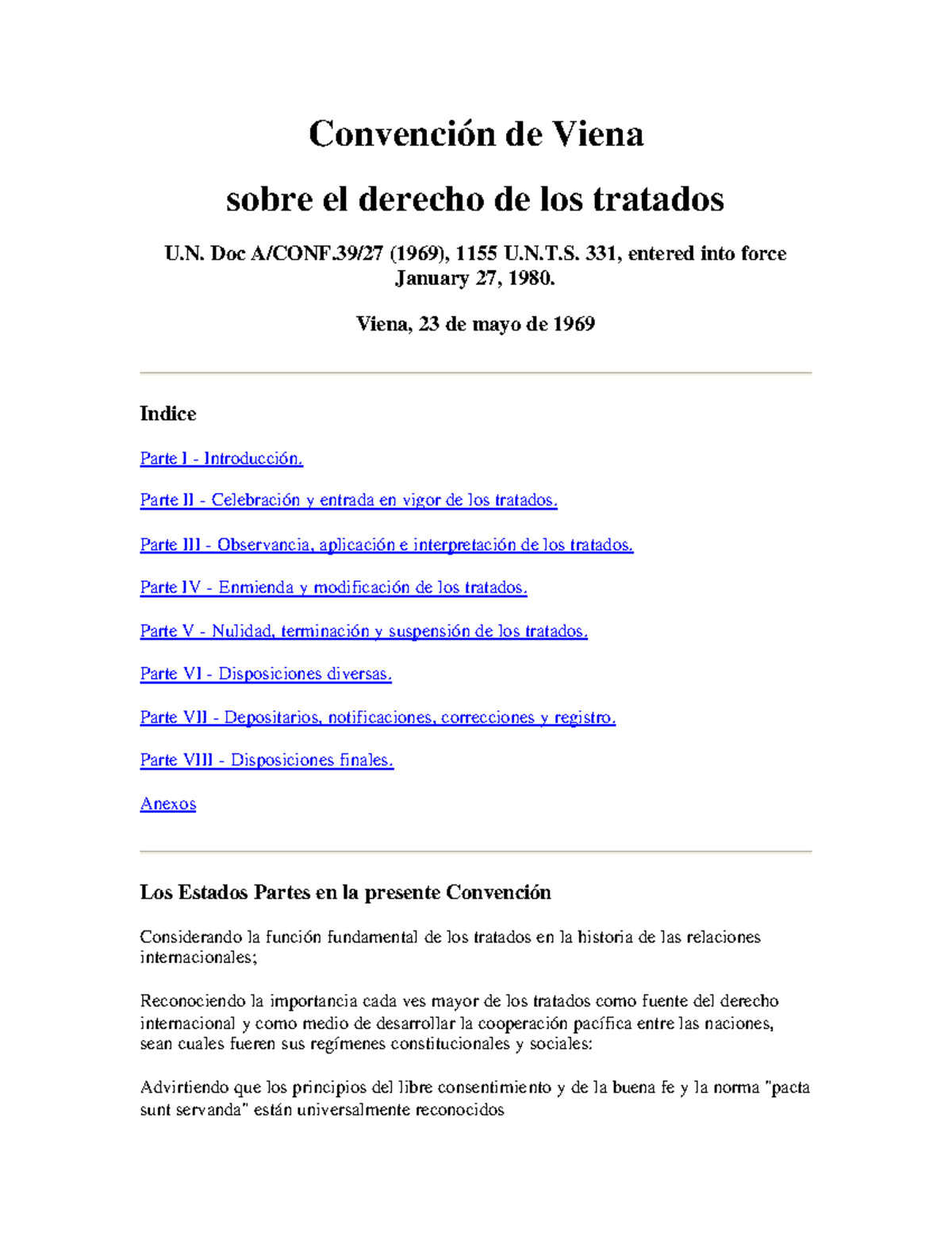 Convencion viena Lectura de cabecera para entender derecho