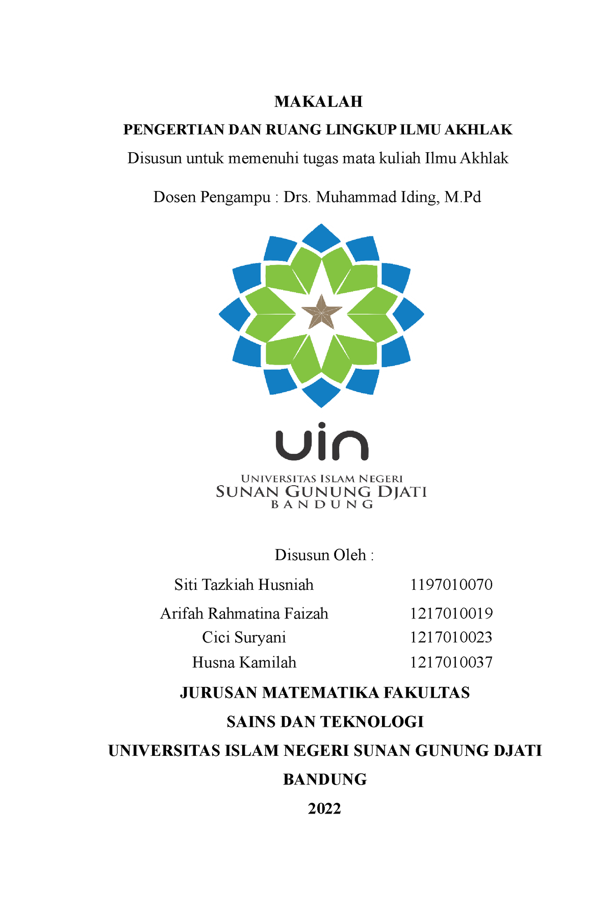 Pengertian Dan Ruang Lingkup Ilmu Akhlak Makalah Pengertian Dan Ruang