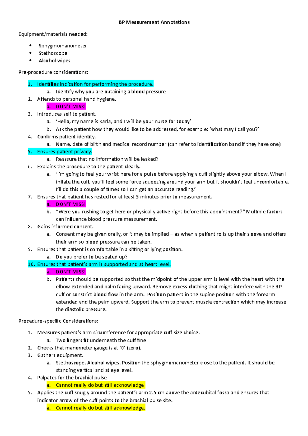 BP Measurement Annotations - BP Measurement Annotations Equipment ...