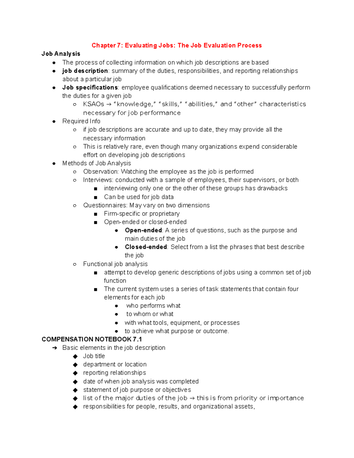 compensation-chapter-7-chapter-7-evaluating-jobs-the-job-evaluation