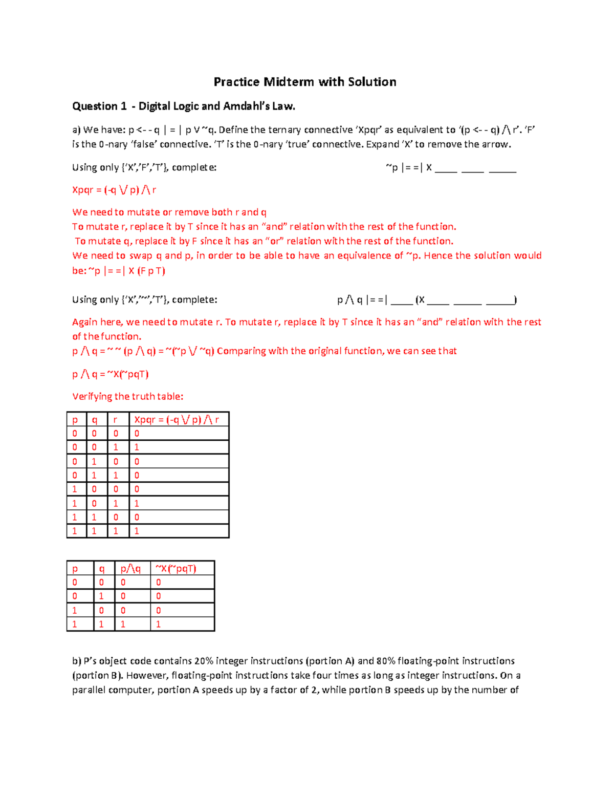 Practice midterm with solution - Practice Midterm with Solution ...