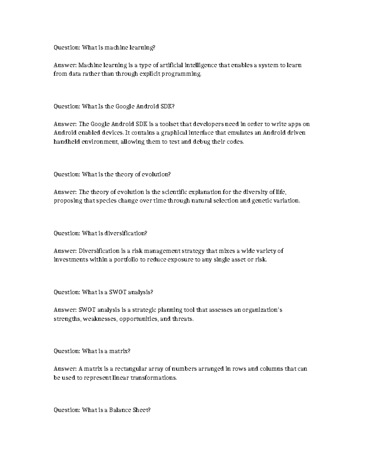 Villota elk unapplauding - Question: What is machine learning? Answer ...