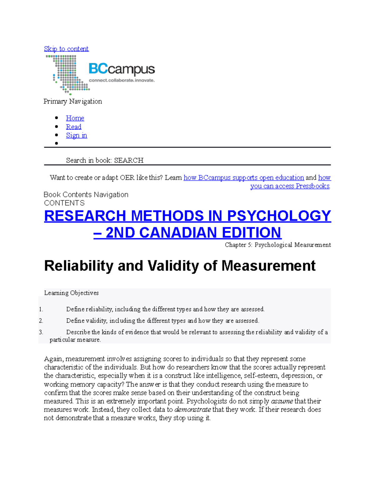 Reliability AND Validity - Skip to content Primary Navigation Home Read ...