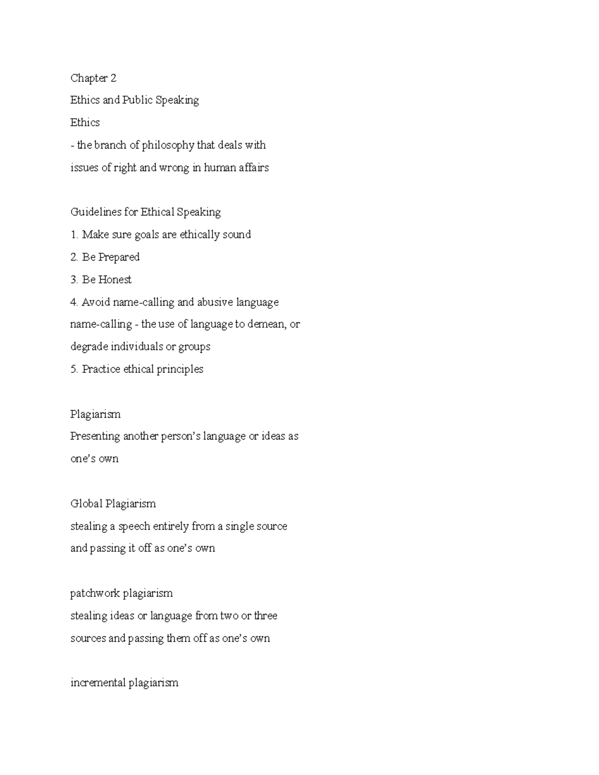 CAS 100 chapter 2 - Lecture notes 2 - Chapter 2 Ethics and Public ...