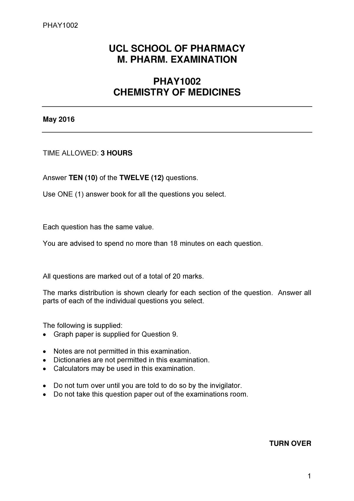 ucl pharmacy online test essay