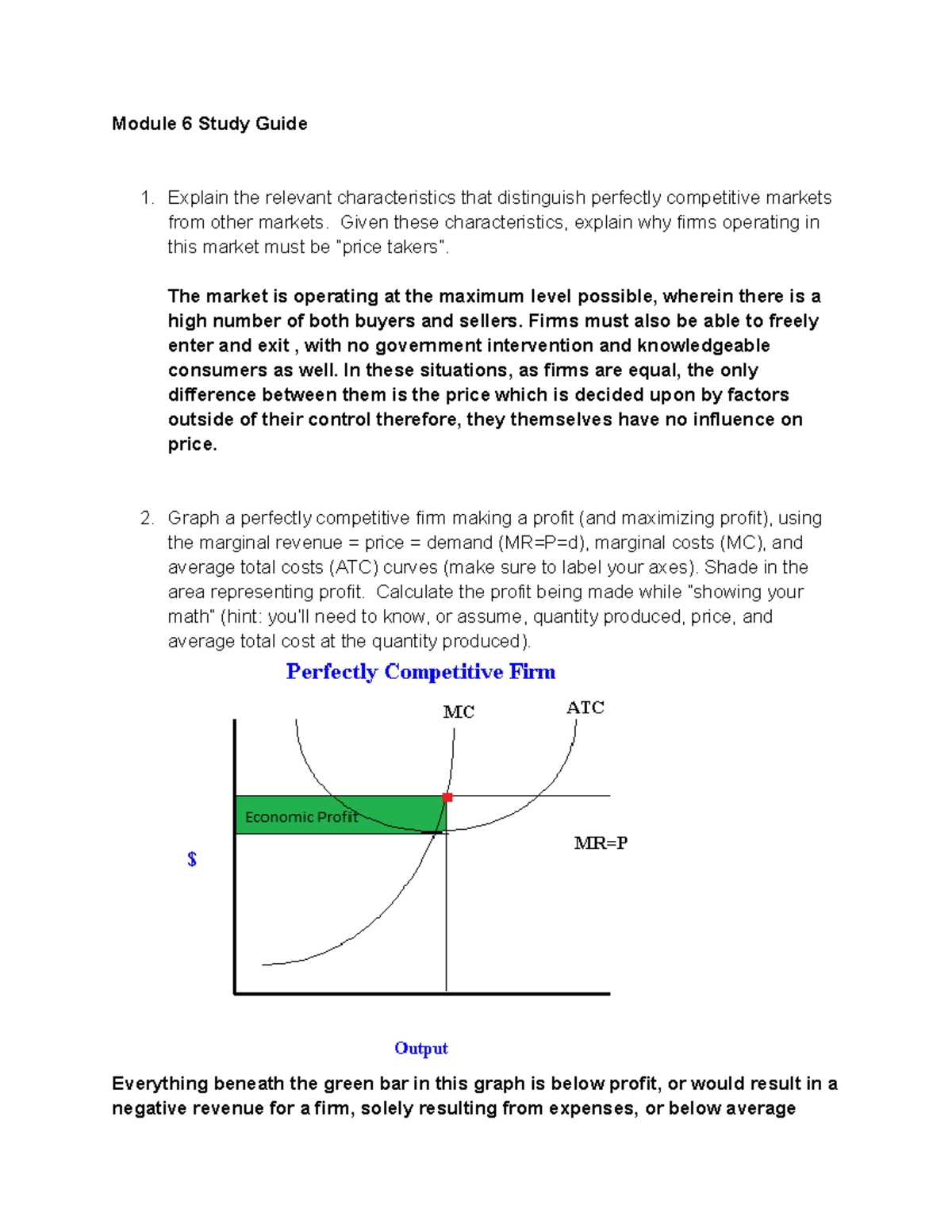 Module 6 Study Guide - Module 6 Study Guide 1. Explain The Relevant ...