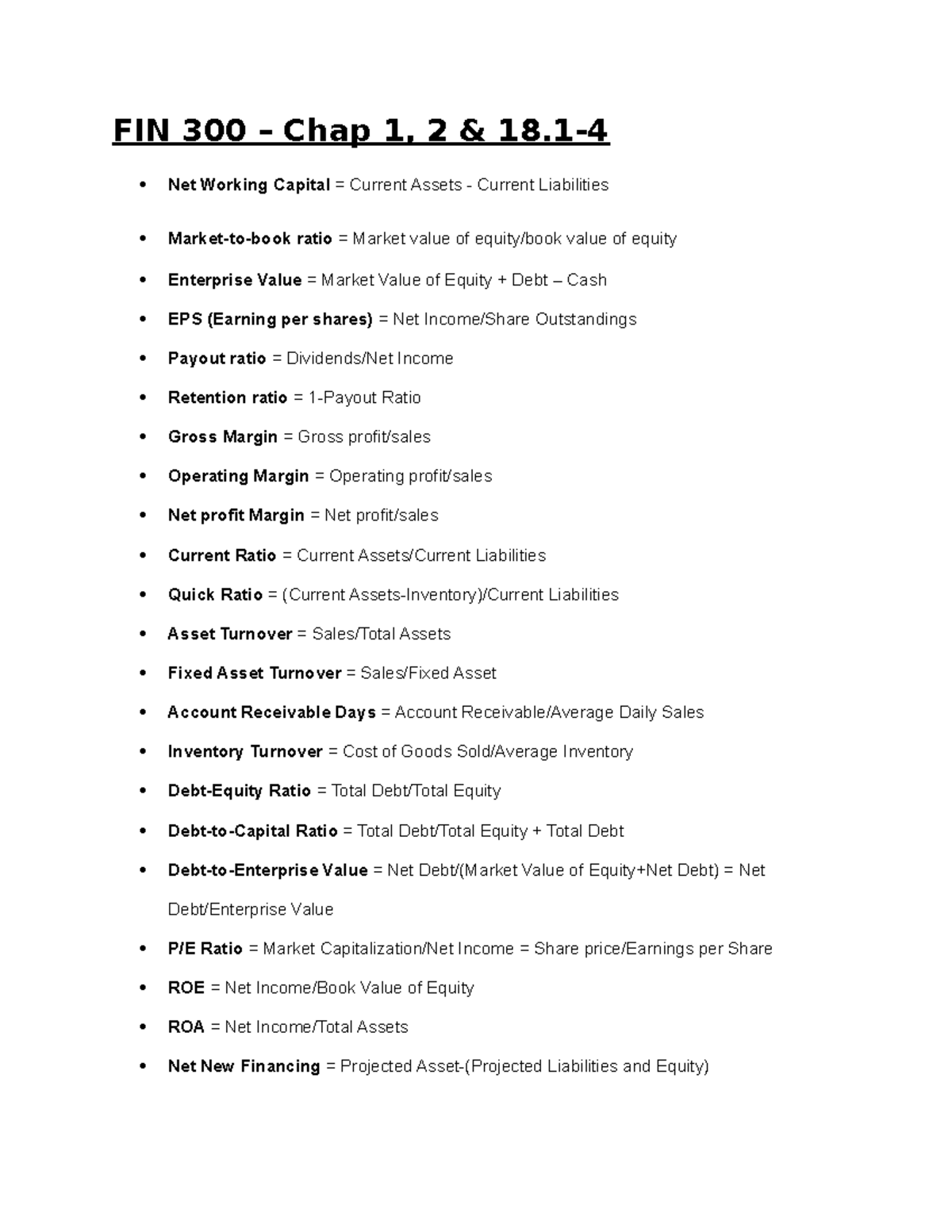fin-300-formulas-for-tests-and-finals-fin-300-chap-1-2-18