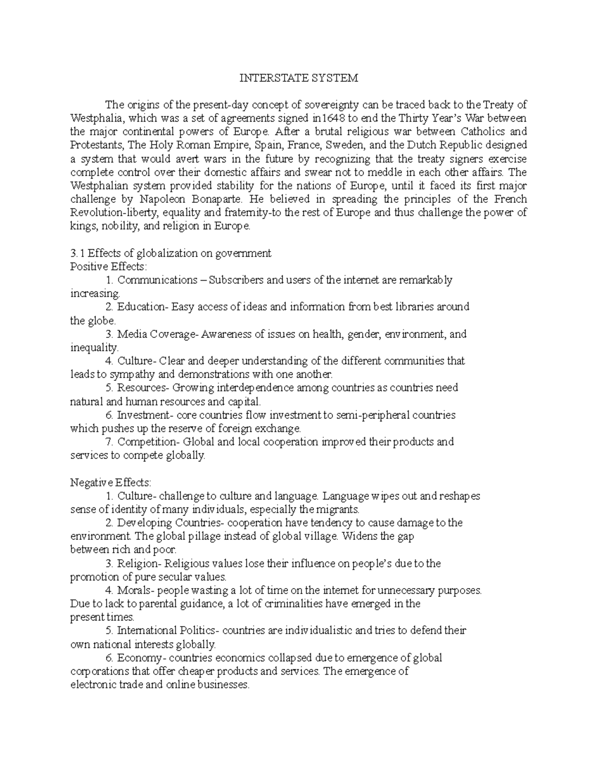 Interstate- System - .................... - INTERSTATE SYSTEM The ...