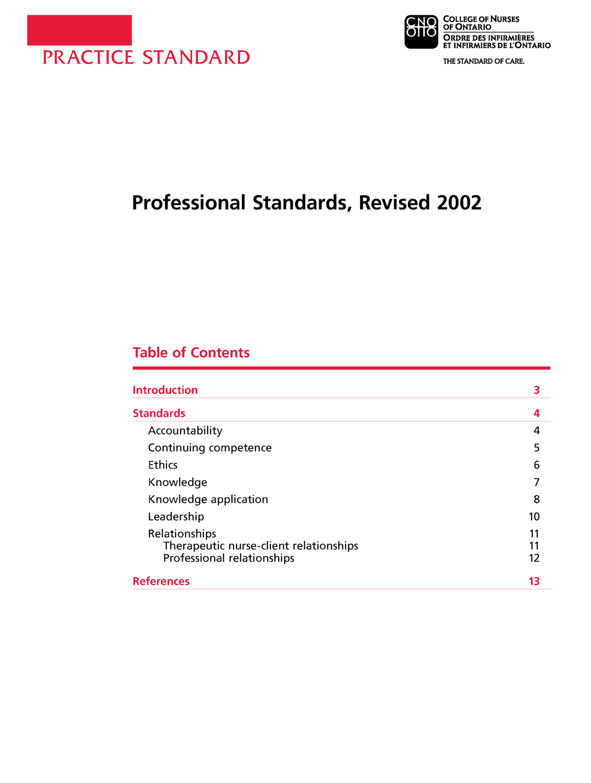 Professional Standards Practicum Lab - PRACTICE STANDARD Introduction ...