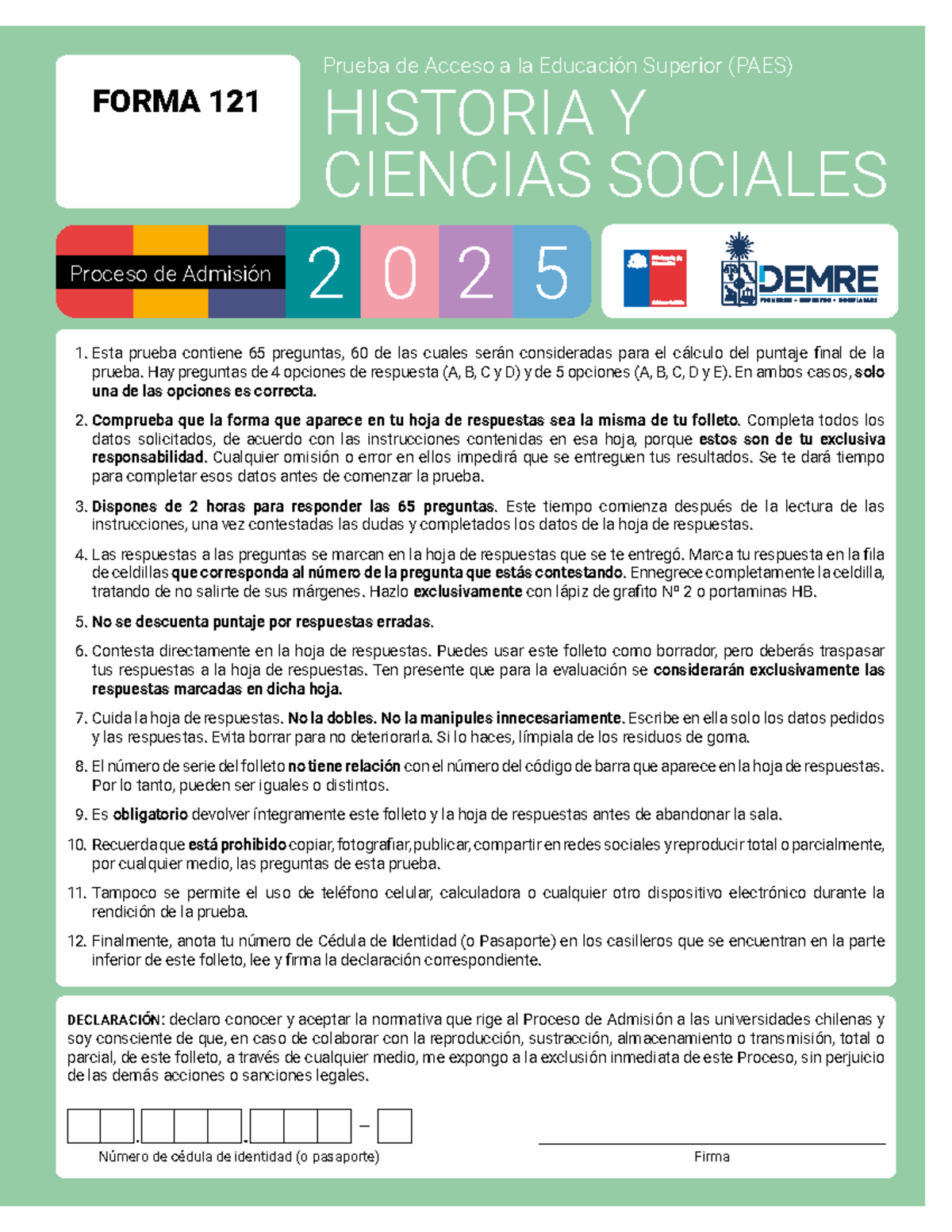 2025 24 06 19 paes invierno oficial historia p2025 HISTORIA Y CIENCIAS SOCIALES Prueba de