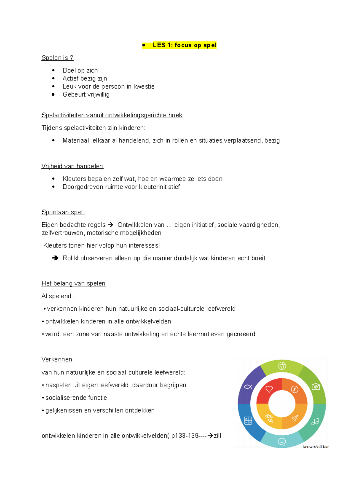 Samenvatting examen spel&explo - LES 1: focus op spel Spelen is? Doel ...