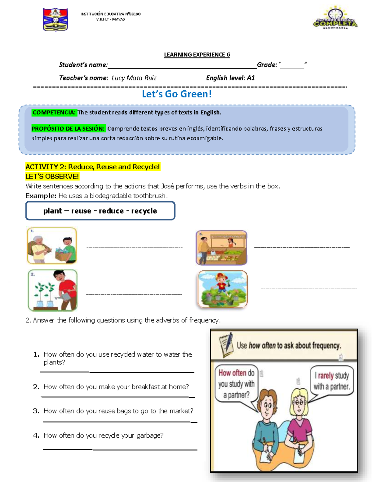 Guide - EDA 2 - Guía - INSTITUCI”N EDUCATIVA N∞ V.R - MAYAS LEARNING ...