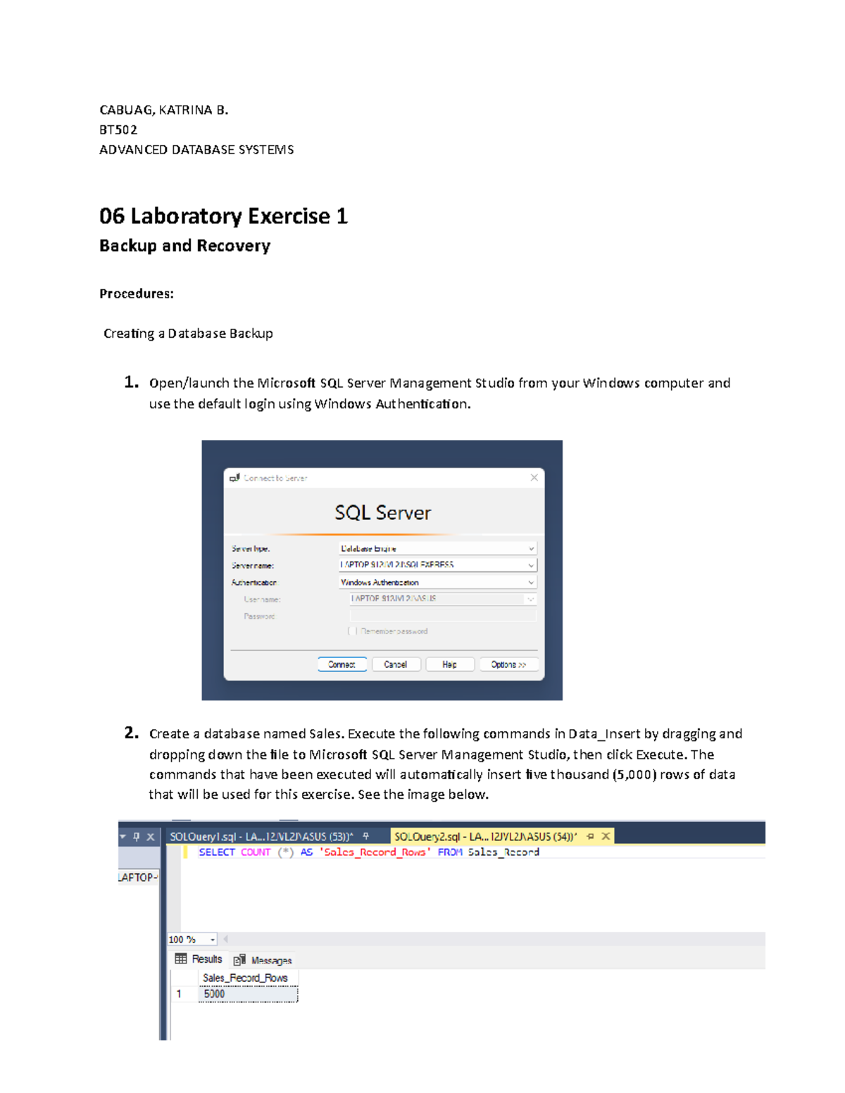 06 Laboratory 1 ADV - activity - CABUAG, KATRINA B. BT ADVANCED ...