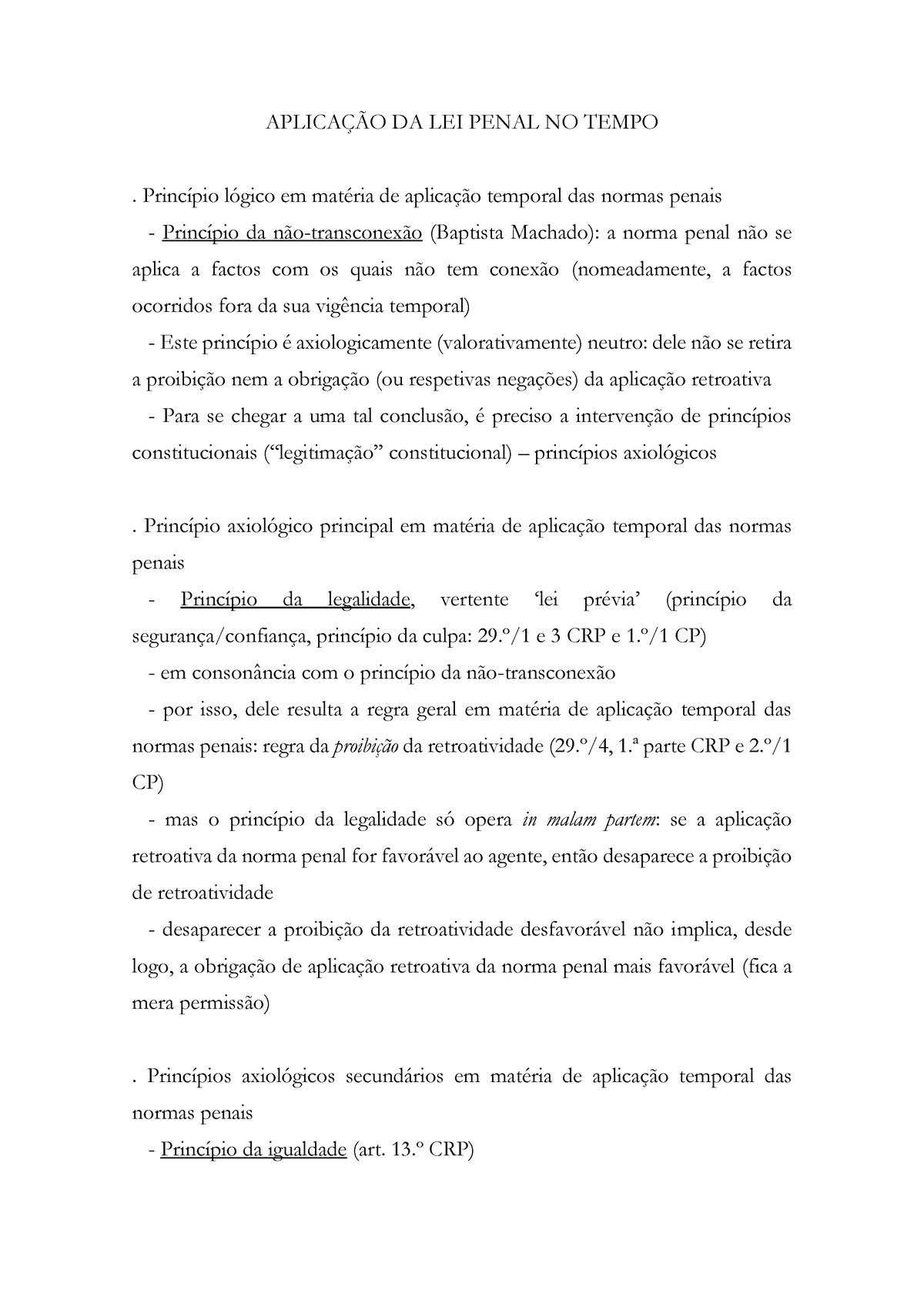 Aplica Ã§Ã£o Da Lei Penal No Tempo - Princ Ã­pios E Regras - APLICAÇÃO ...