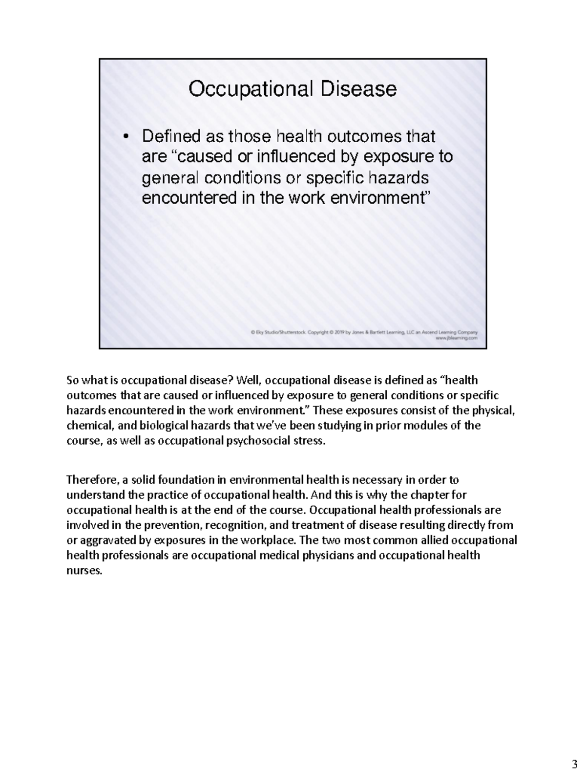 What is Occupational Disease? History and Definition Studocu