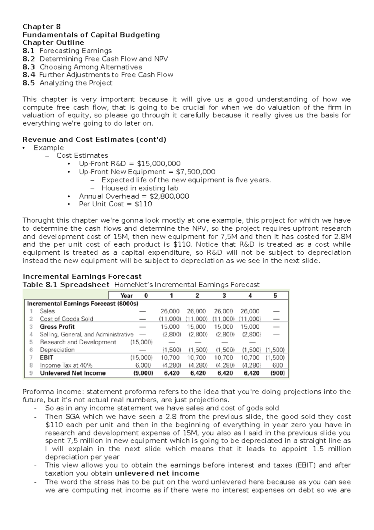 Chapter 8 FM - Apunts 1 tema 8 apuntes financial management - Chapter 8 ...