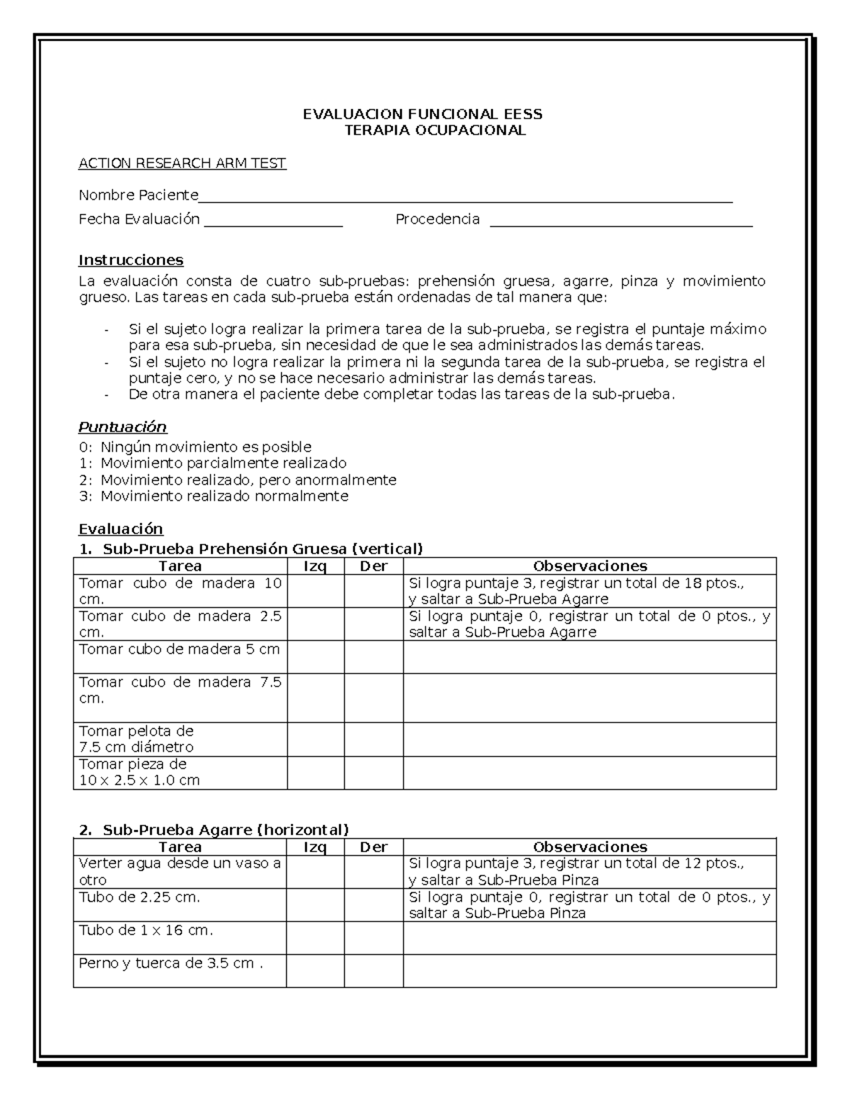 ARAT - PAUTA PINZAS - EVALUACION FUNCIONAL EESS TERAPIA OCUPACIONAL ...