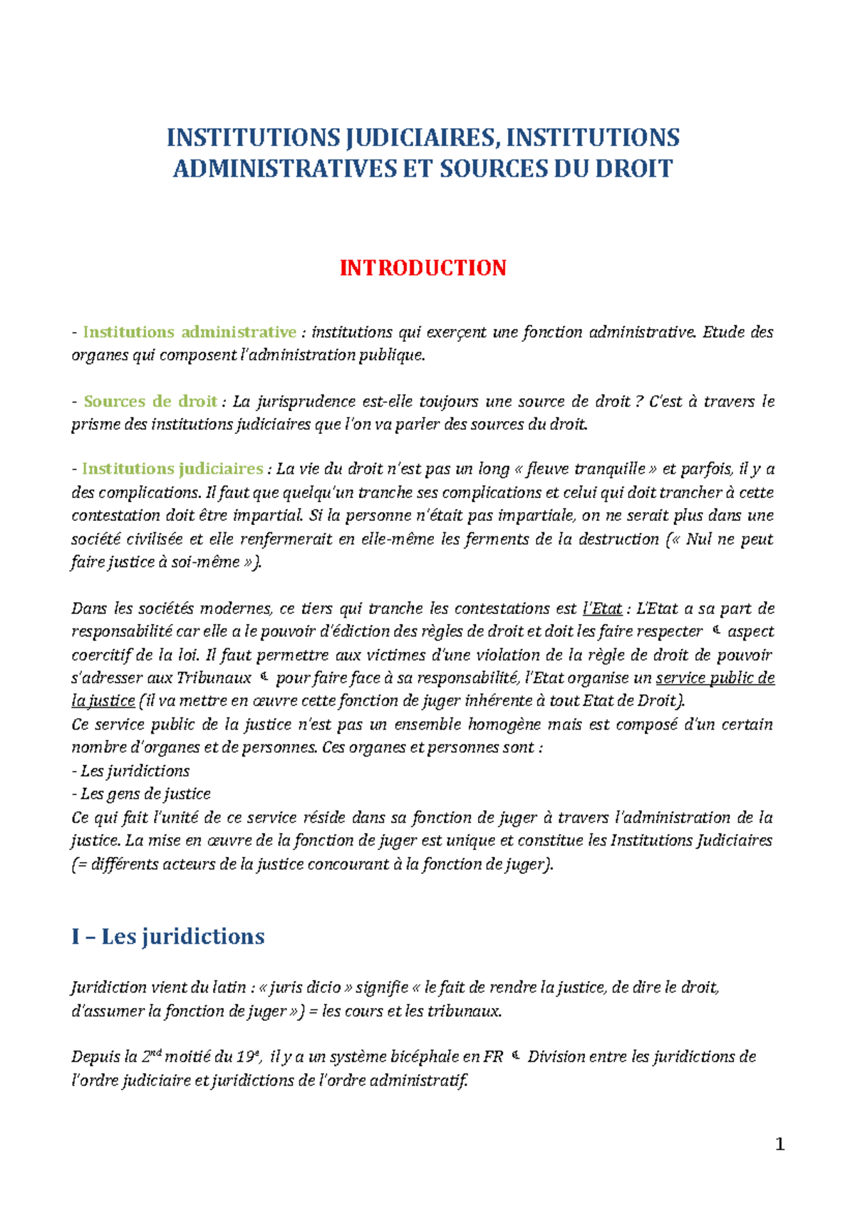 Institutions Judiciaires - INSTITUTIONS JUDICIAIRES, INSTITUTIONS ...