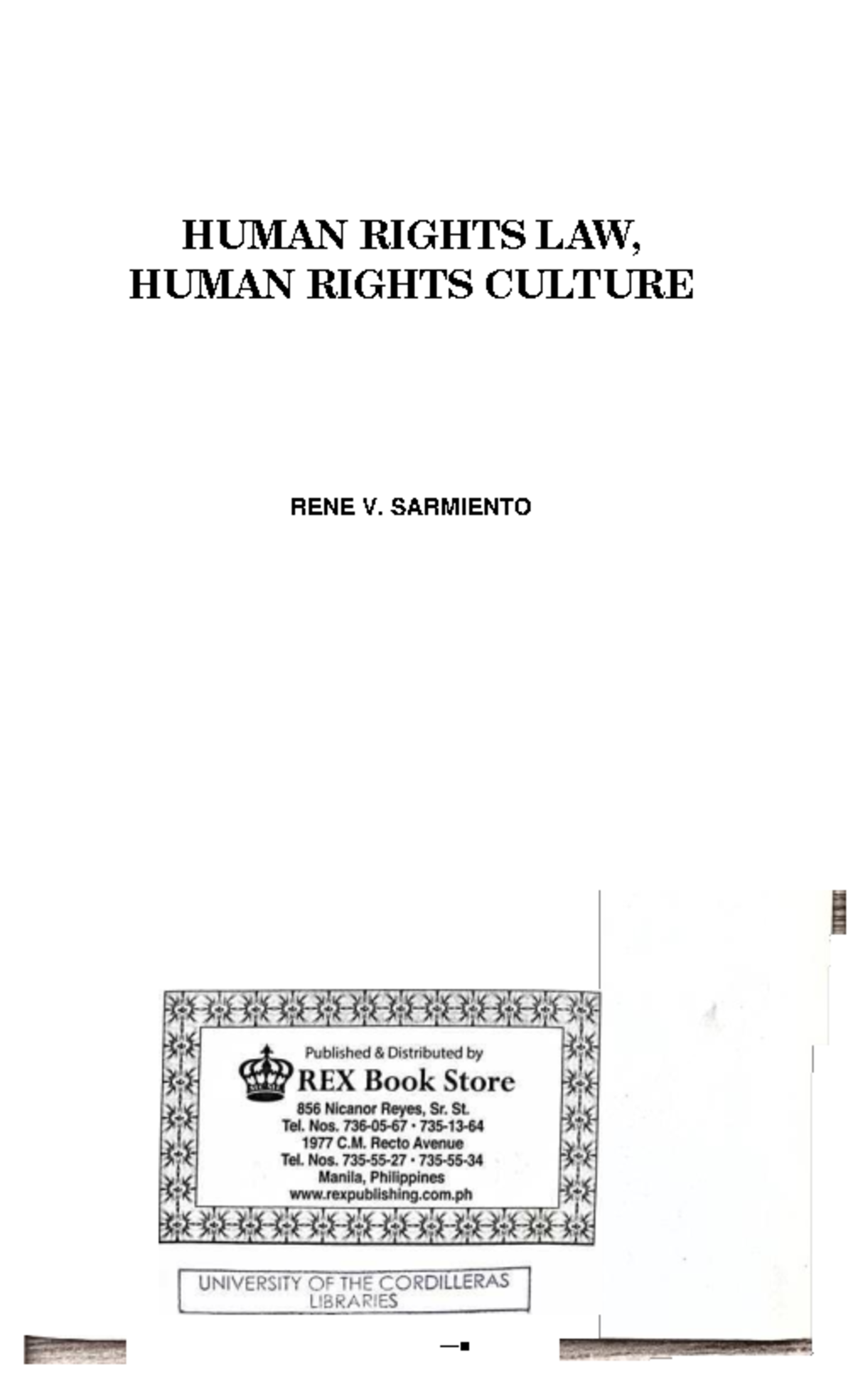 Pdfcoffee - HUMAN RIGHTS LAW BY SARMIENTO - HUMAN RIGHTS LAW, HUMAN ...