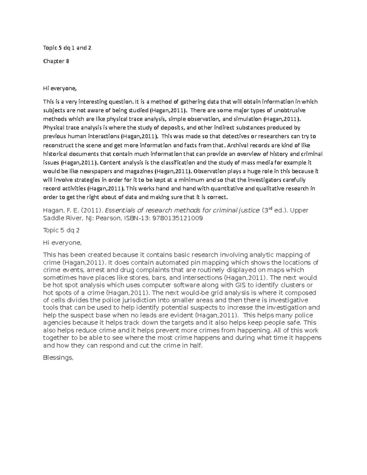 Topic 5 DQ 1 AND 2 JUS 445 - daily questions - Topic 5 dq 1 and 2 ...