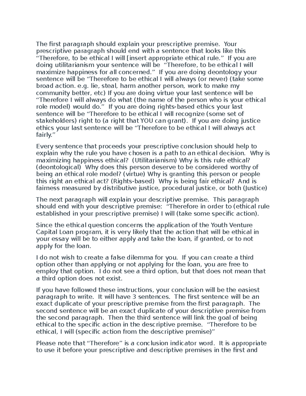 Critcal thinking - Grade: A - The irst paragraph should explain your ...