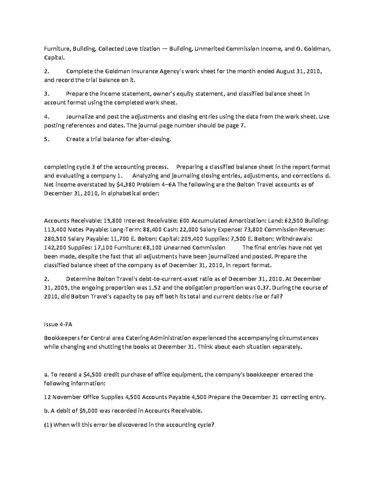 Accounting-76 - N/A - Furniture, Building, Collected Love tization ...