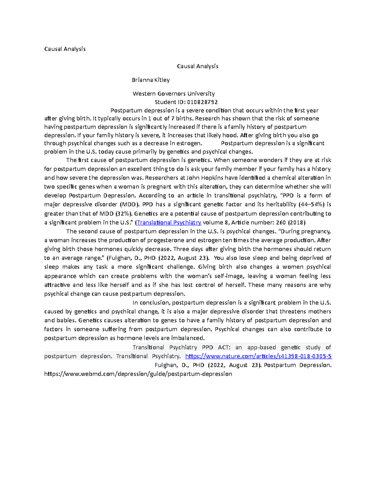 Causal Analysis Causal Analysis (1) - Causal Analysis Causal Analysis ...
