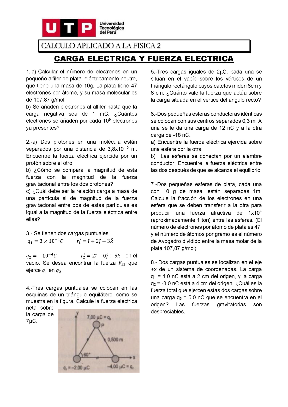 CAF2. S01.s2 Tarea 2 - Calculo Aplicado A La Fisica II - UTP - Studocu