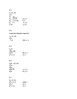 Sentential Logic Part One - 1 Arguments and Validity Argument is an ...