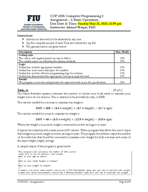 COP2210 Lab3b Instructions - COP 2210 Lab3 -> Section 3b IMPORTANT: The ...
