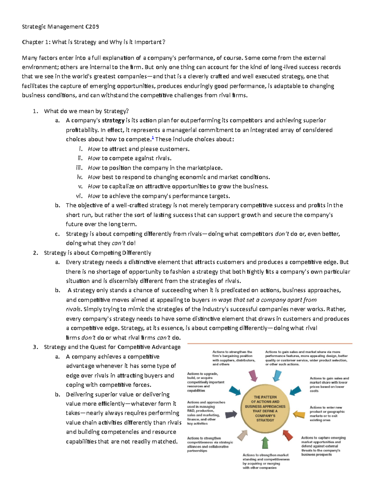 C209 Strategic Management Notes MGMT 6050 WGU StuDocu