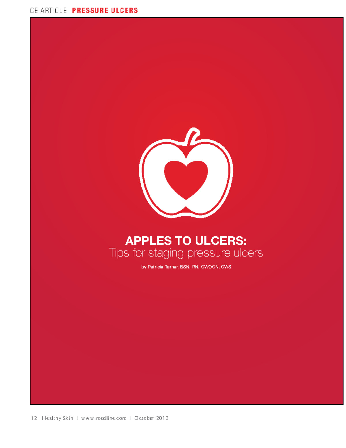 Apples to Ulcers Tips for Staging Pressure Ulcers - 12 H ealthy Skin I ...