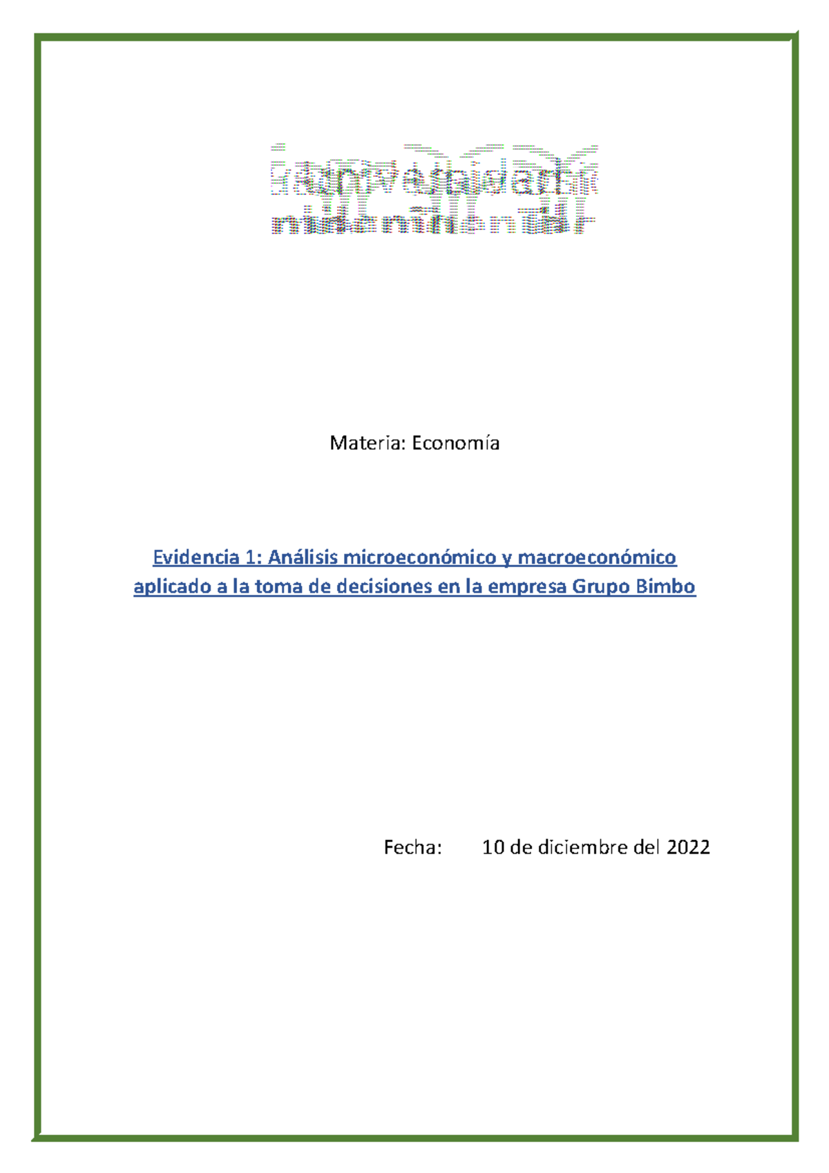 Evidencia 2 Economía - Análisis microeconómico y macroeconómico ...