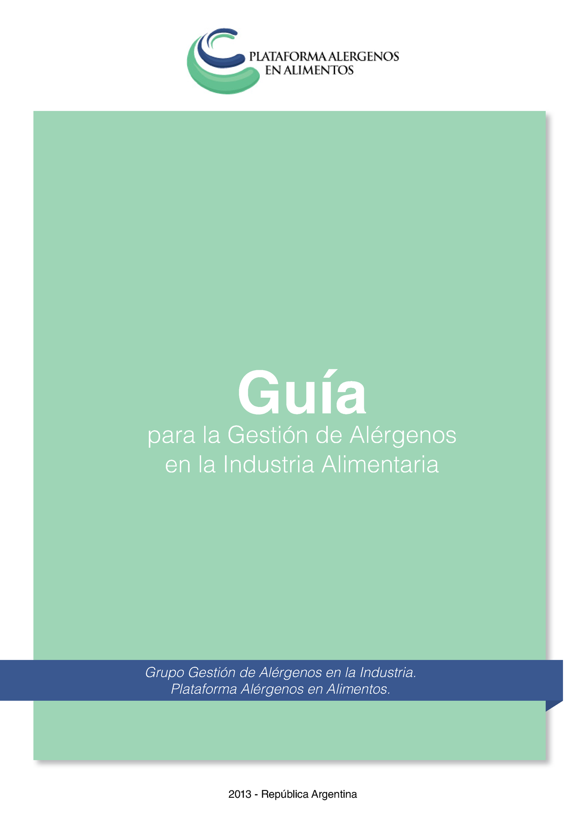 Guia Para La Gestion De Alergenos En La Industria Alimentaria Guía Para La Gestión De 3578