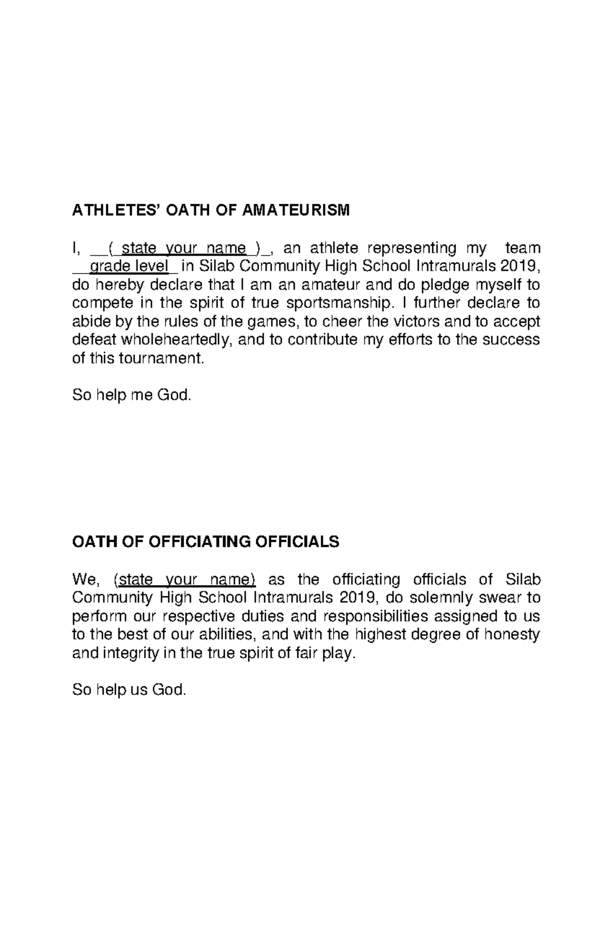 Oath-of-amateurim-and-officiating-officials compress - ATHLETES’ OATH ...